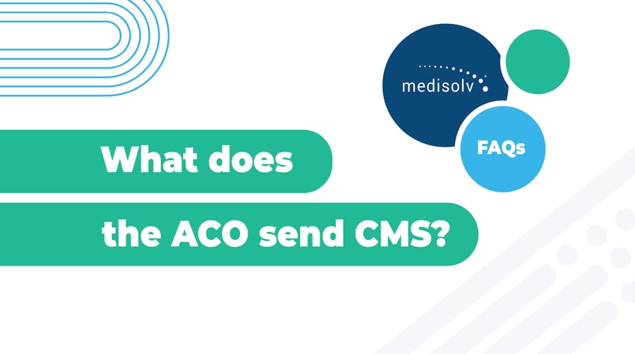 What does an ACO send to CMS?