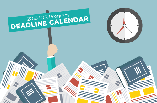 2018 Hospital IQR Deadlines Calendar [DOWNLOAD]