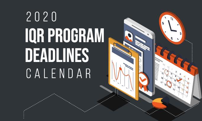 2020 Hospital IQR Deadline Calendar