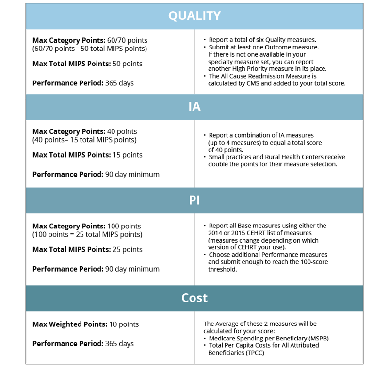 MIPS Category Requirements